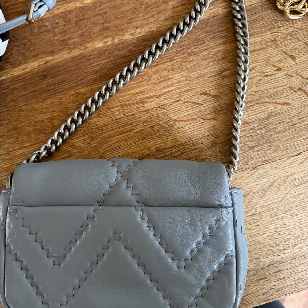 Blue Marc Jacob’s Quilted Chain Shoulder Bag - Picture 3 of 4